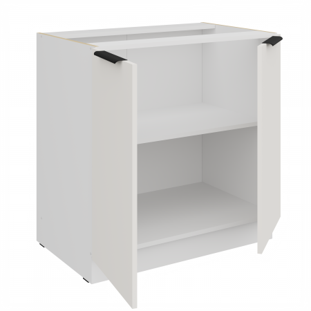 Szafka kuchenna dolna 80 cm biała AURO 80 D 2F BB